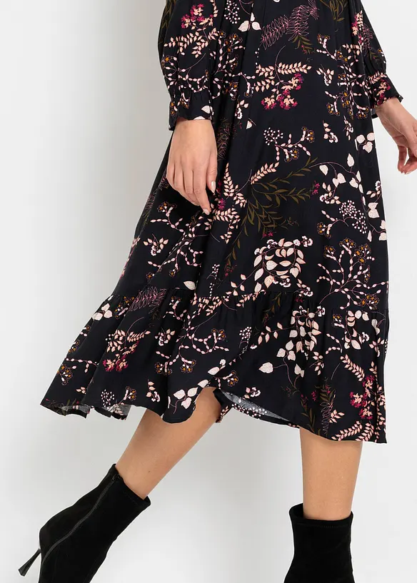 Abito midi in pura viscosa, bonprix