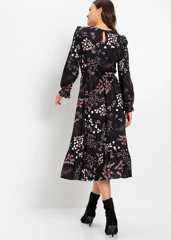Abito midi in pura viscosa, bonprix