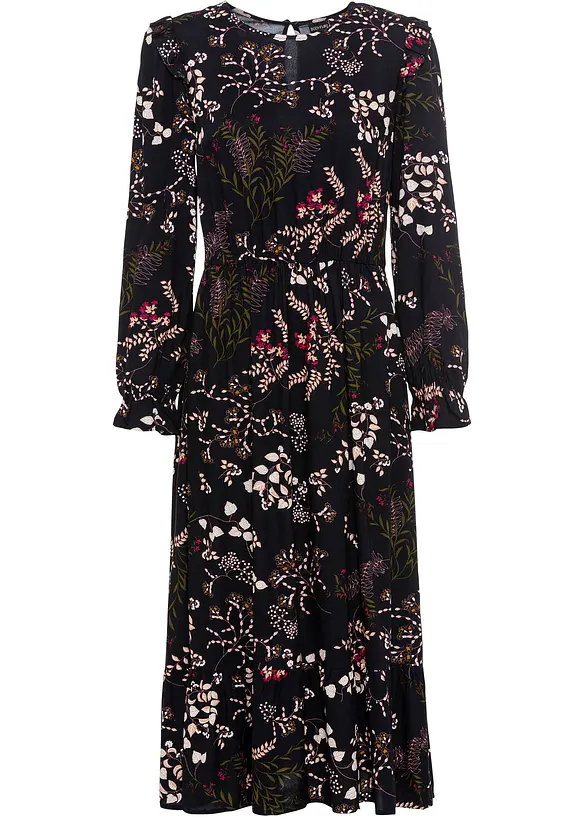 Abito midi in pura viscosa, bonprix