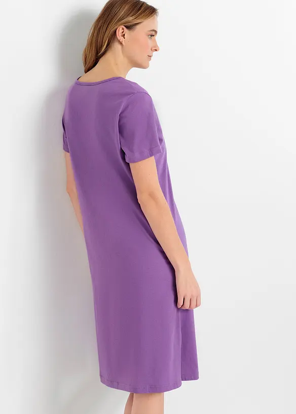 Camicia da notte corta in puro cotone (pacco da 2), bonprix