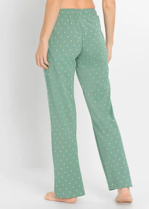 Pantaloni da pigiama lunghi in puro cotone (pacco da 2), bonprix