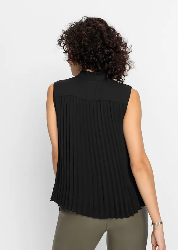 Top plissettato, bonprix
