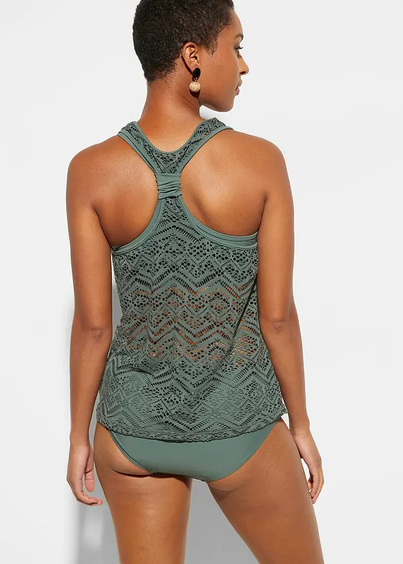 Tankini in pizzo (set 2 pezzi), bonprix