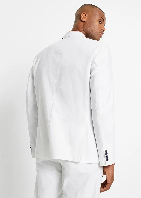 Giacca elegante in misto lino, regular fit, bonprix