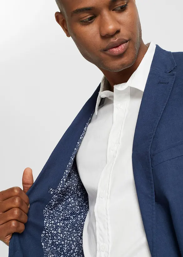 Giacca elegante in misto lino, regular fit, bonprix