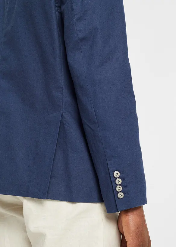 Giacca elegante in misto lino, regular fit, bonprix