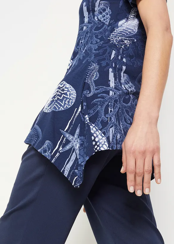 Maglia lunga in misto viscosa morbido, bonprix