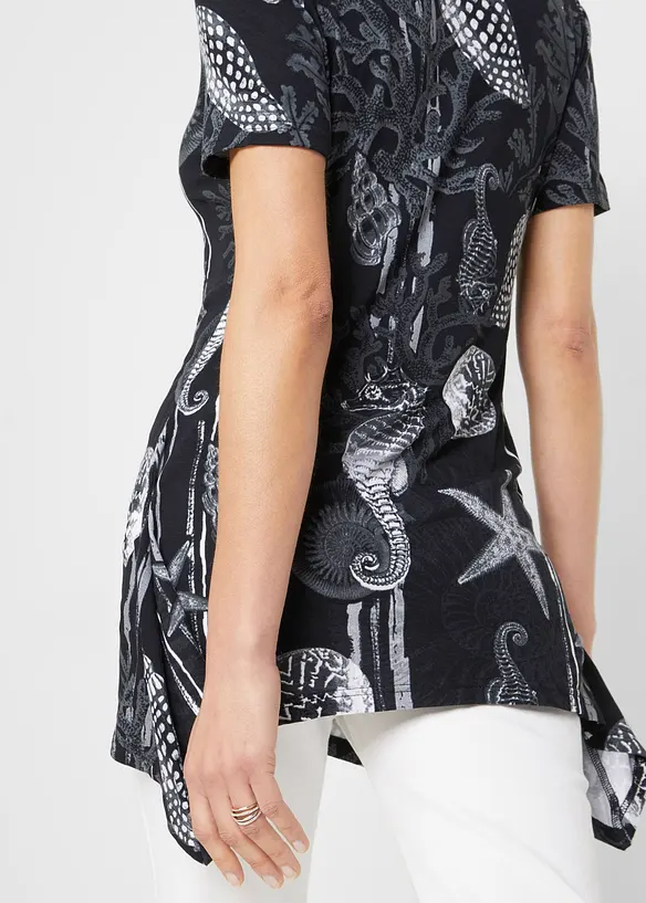 Maglia lunga in misto viscosa morbido, bonprix