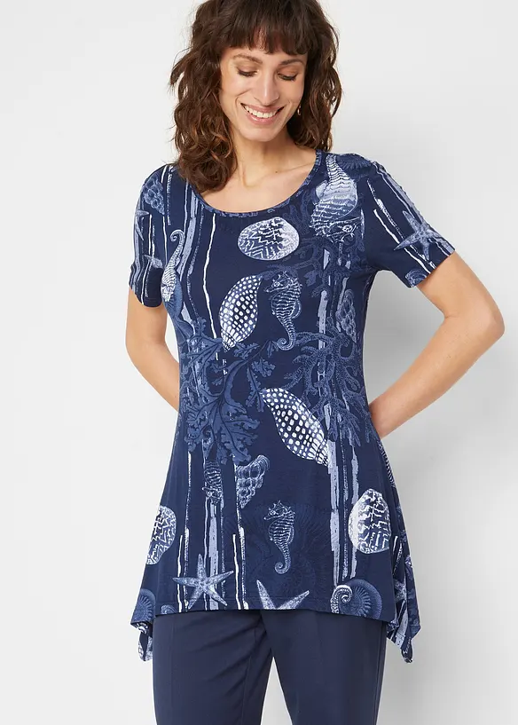 Maglia lunga in misto viscosa morbido, bonprix