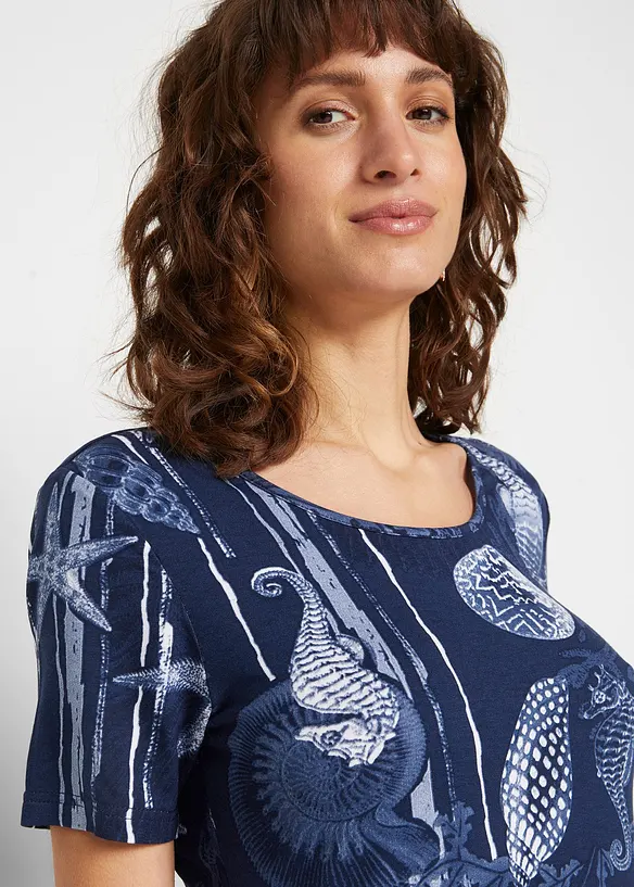 Maglia lunga in misto viscosa morbido, bonprix