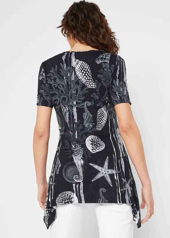 Maglia lunga in misto viscosa morbido, bonprix