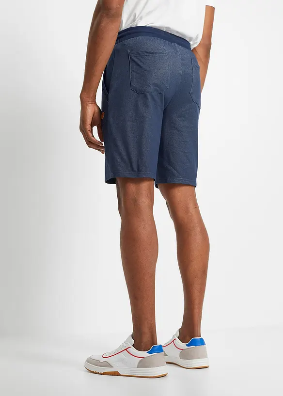 Bermuda in felpa effetto denim, bonprix