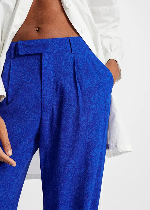 Pantaloni a palazzo in viscosa fluente, bonprix