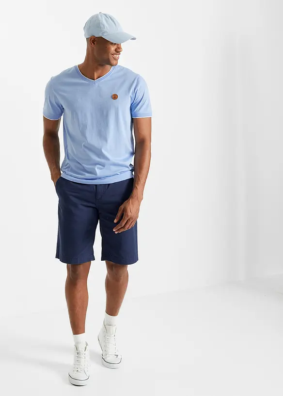 T-shirt con scollo a V (pacco da 2), bonprix