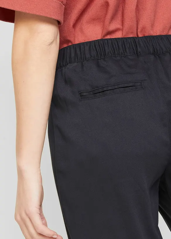 Pantaloni in morbida viscosa con elastico in vita, bonprix