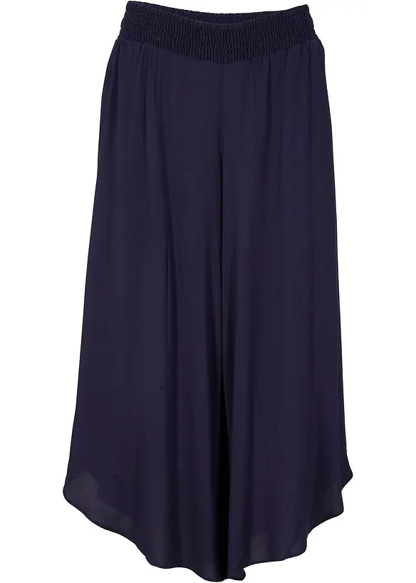 Pantaloni culotte al polpaccio in viscosa, bonprix