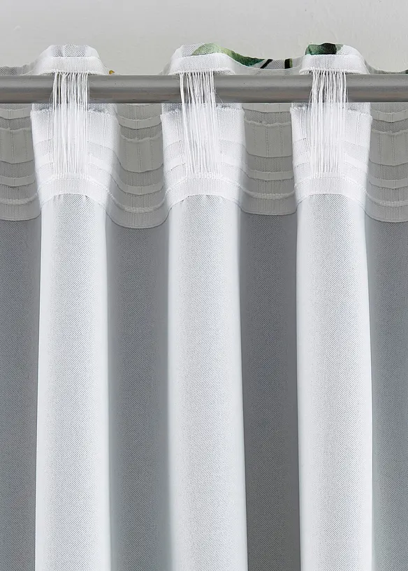 Tenda oscurante con stampa floreale lucida (pacco da 1), bonprix