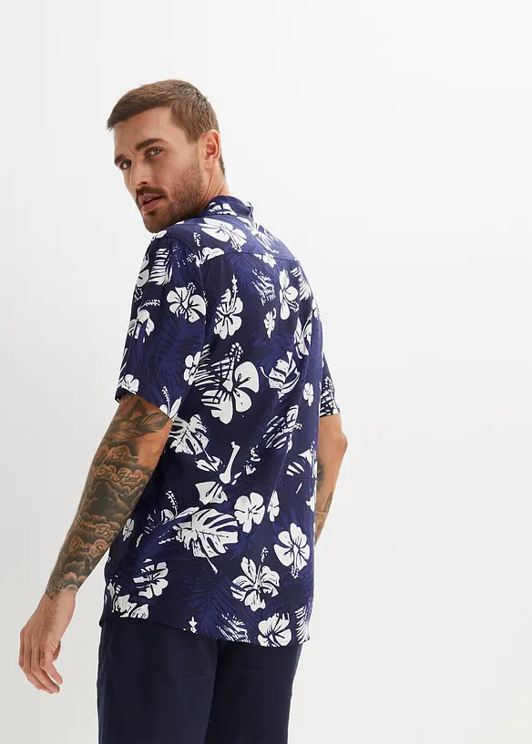Camicia a maniche corte in viscosa, bonprix