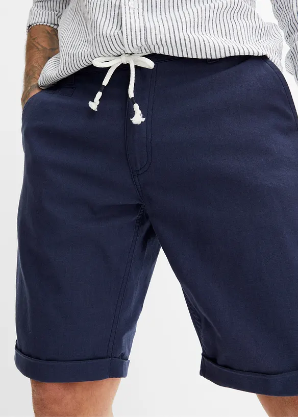 Bermuda in fresco misto lino, regular fit, bonprix