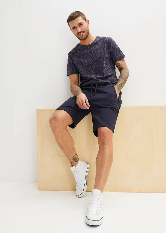 Bermuda in felpa con pratiche tasche zippate, bonprix