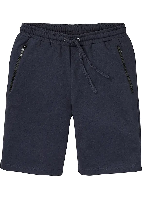 Bermuda in felpa con pratiche tasche zippate, bonprix