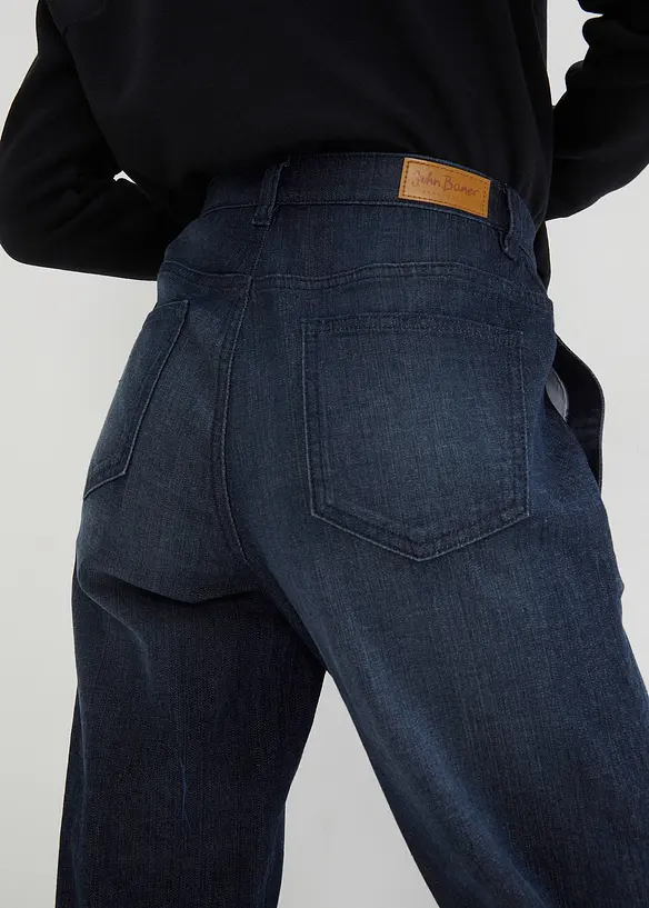 Mom jeans cropped, a vita media, John Baner JEANSWEAR