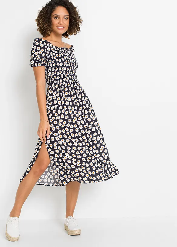 Abito midi in pura viscosa, bonprix