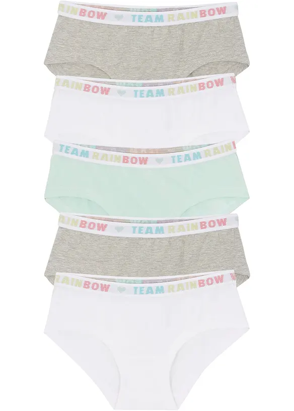 Panty con morbido cotone (pacco da 5), bonprix