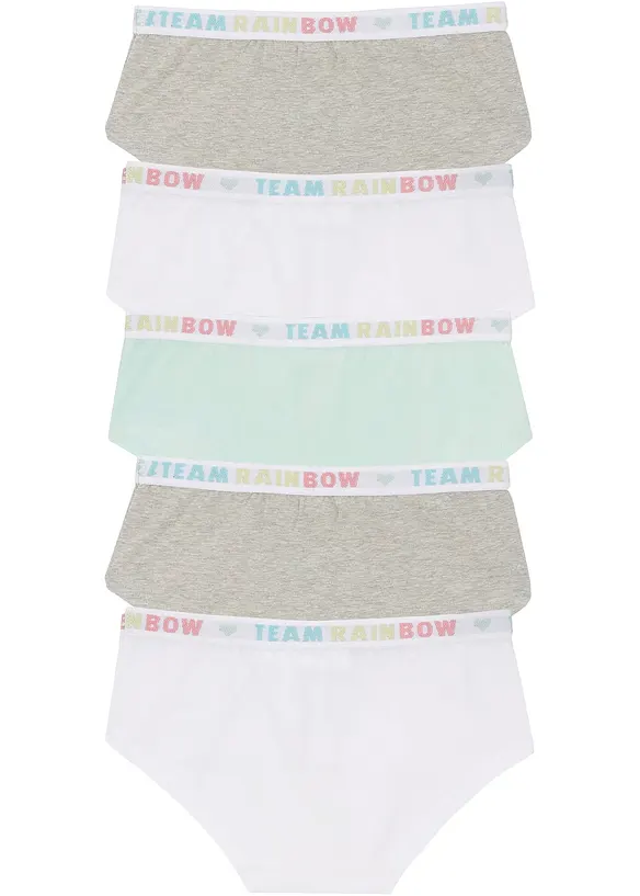 Panty con morbido cotone (pacco da 5), bonprix