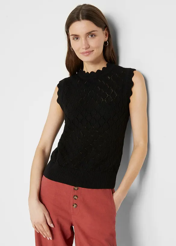 Sottogiacca traforato in misto cotone, bonprix
