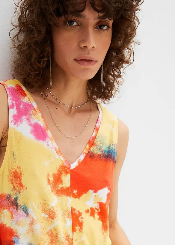 Top lungo in misto viscosa, bonprix