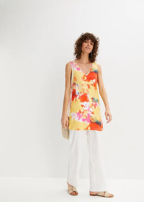 Top lungo in misto viscosa, bonprix