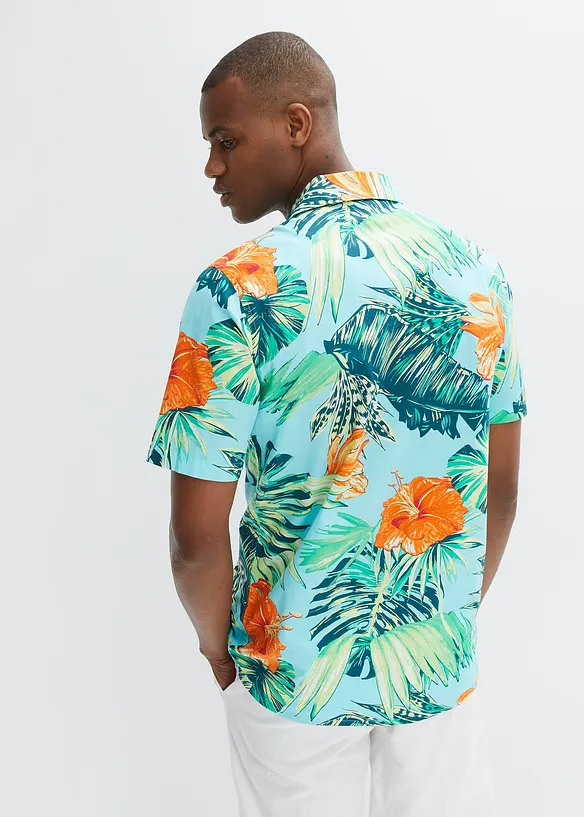 Camicia a maniche corte in puro cotone, bonprix