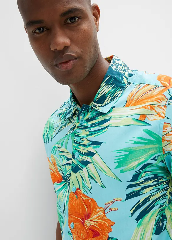 Camicia a maniche corte in puro cotone, bonprix