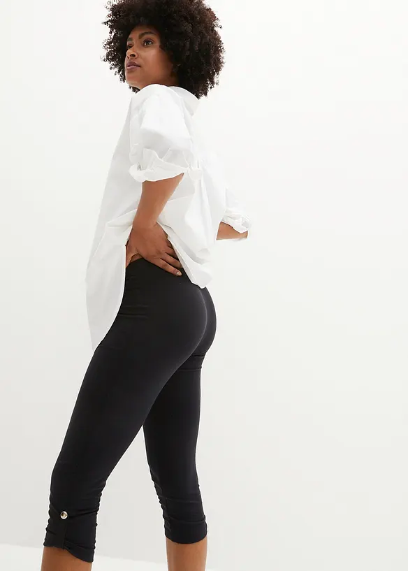 Leggings a pinocchietto in cotone biologico, bonprix