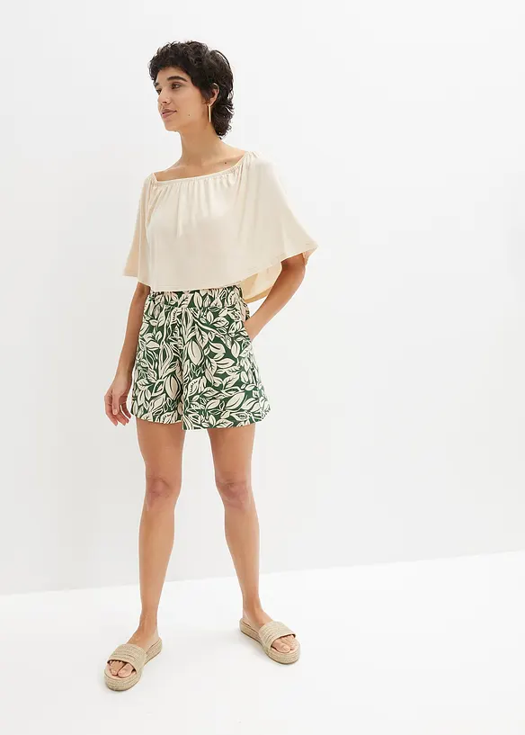 Shorts di jersey in misto cotone elasticizzato, bonprix