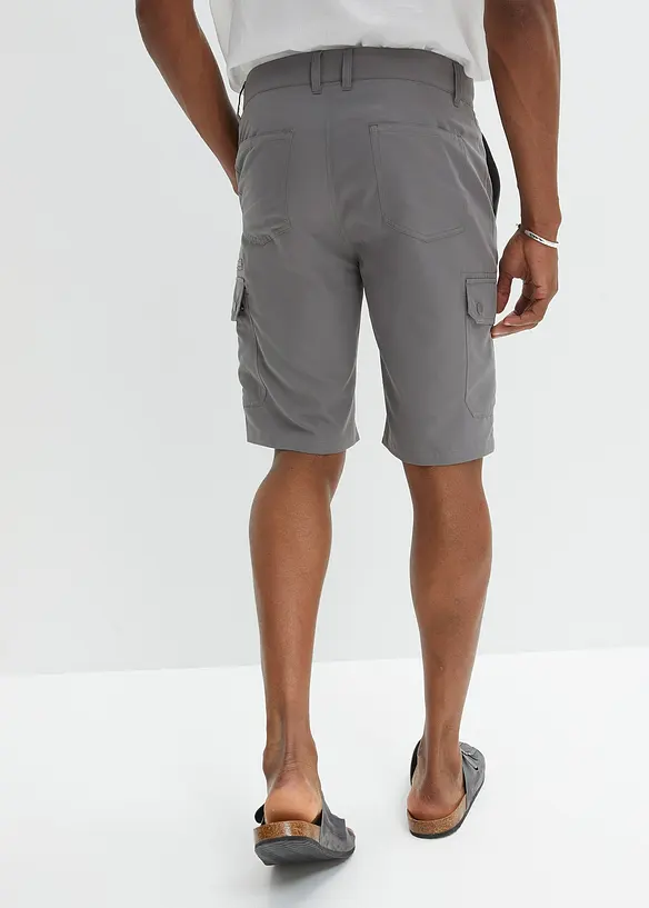Bermuda cargo in microfibra, regular fit, bonprix