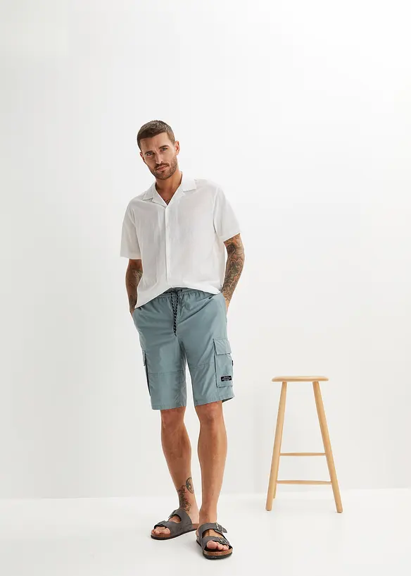 Bermuda cargo con elastico in vita, regular fit, bonprix