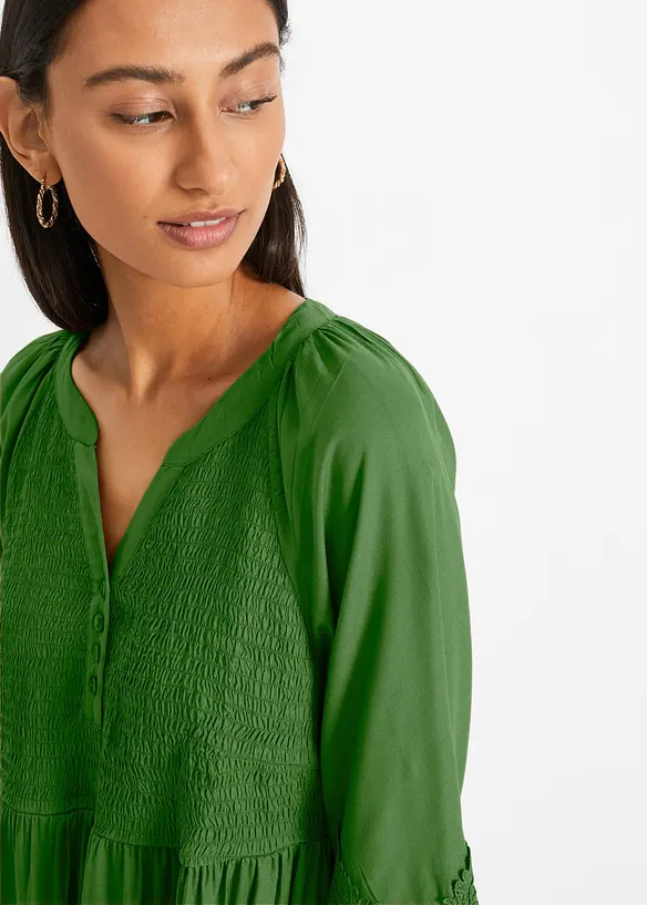 Abito chemisier con pizzo, bonprix