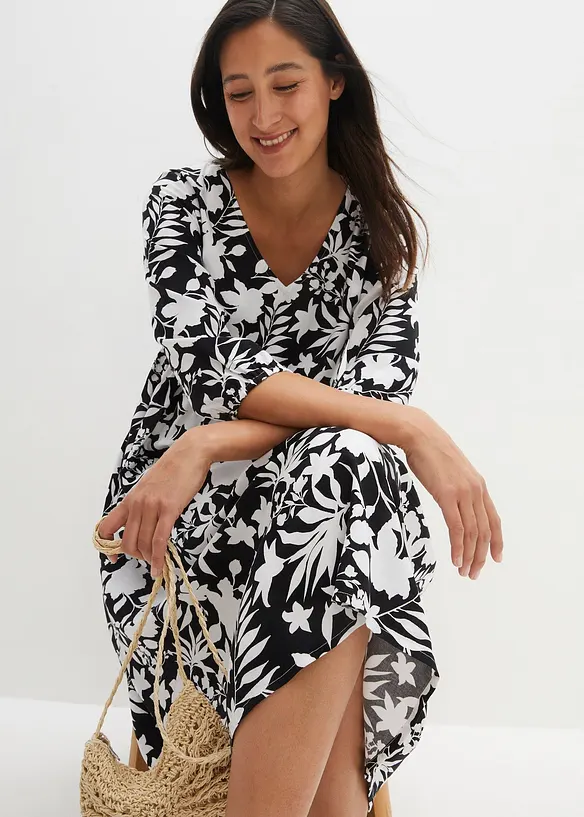Abito midi in viscosa fluente, bonprix