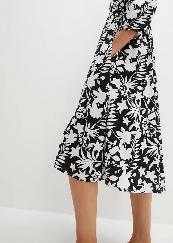 Abito midi in viscosa fluente, bonprix