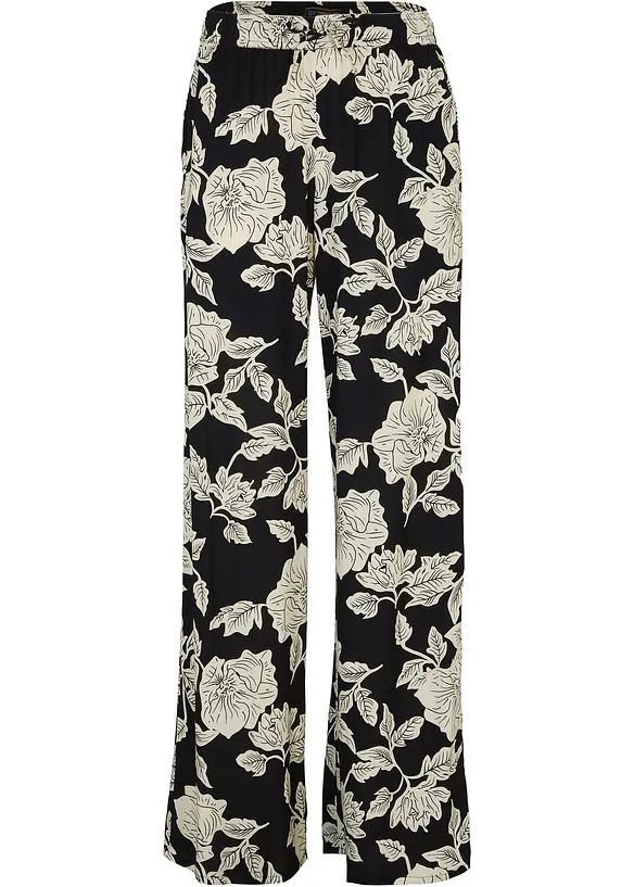 Pantaloni a palazzo in viscosa fluente, bonprix
