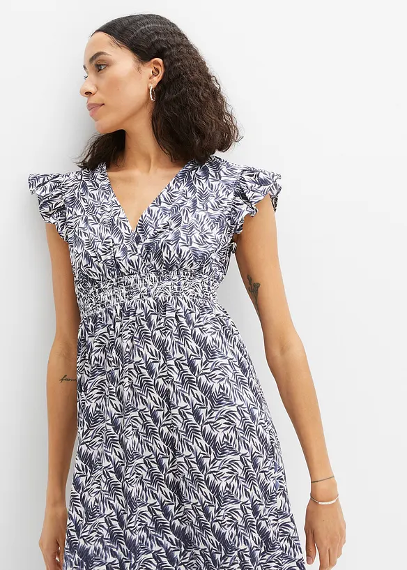 Abito midi con maniche ad aletta, bonprix