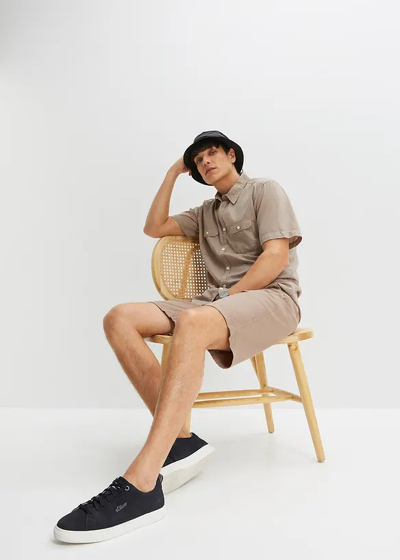 Camicia a maniche corte in puro cotone, bonprix