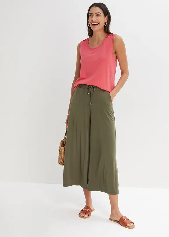 Pantaloni in jersey con cinta comoda, bonprix