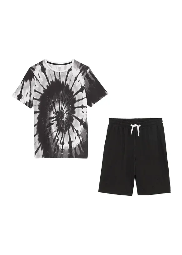 T-shirt e pantaloni corti in cotone biologico (set 2 pezzi), bonprix