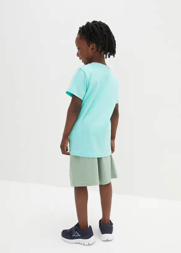 T-shirt e pantaloni corti (set 2 pezzi) in cotone biologico, bonprix