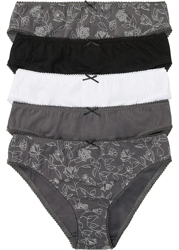 Slip con cotone biologico (pacco da 5), bonprix