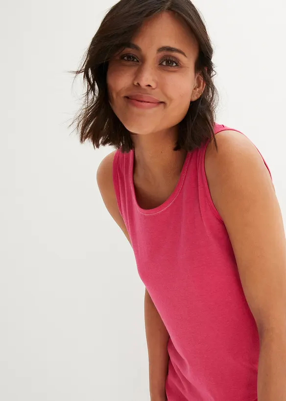 Top lungo con scollo rotondo, bonprix