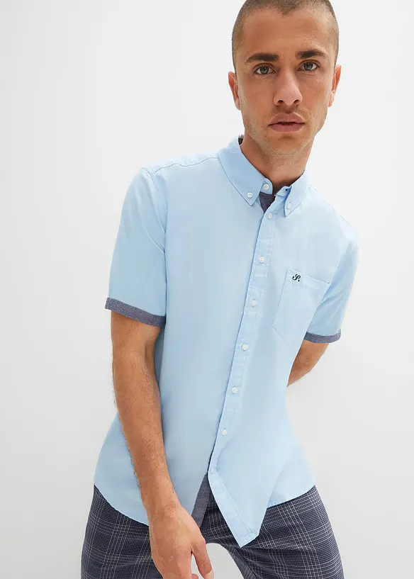 Camicia Oxford a maniche corte in puro cotone, bonprix
